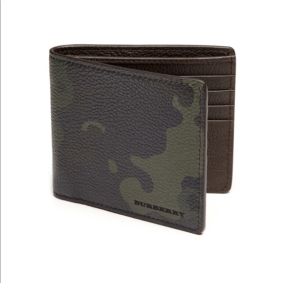 Burberry Other - Burberry camouflage full grain leather billfold